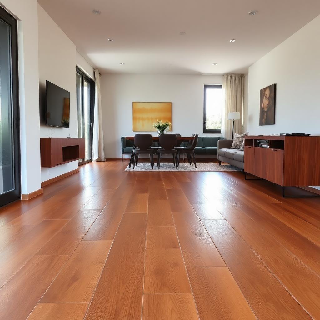 Piso de madeira restaurado em Embu das Artes